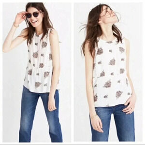 NWT Madewell Floating Paisley Peplum